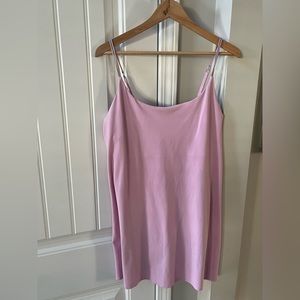 Abercrombie & Fitch Traveler Mini Dress Shorts Underneath Mauve Tank Dress L